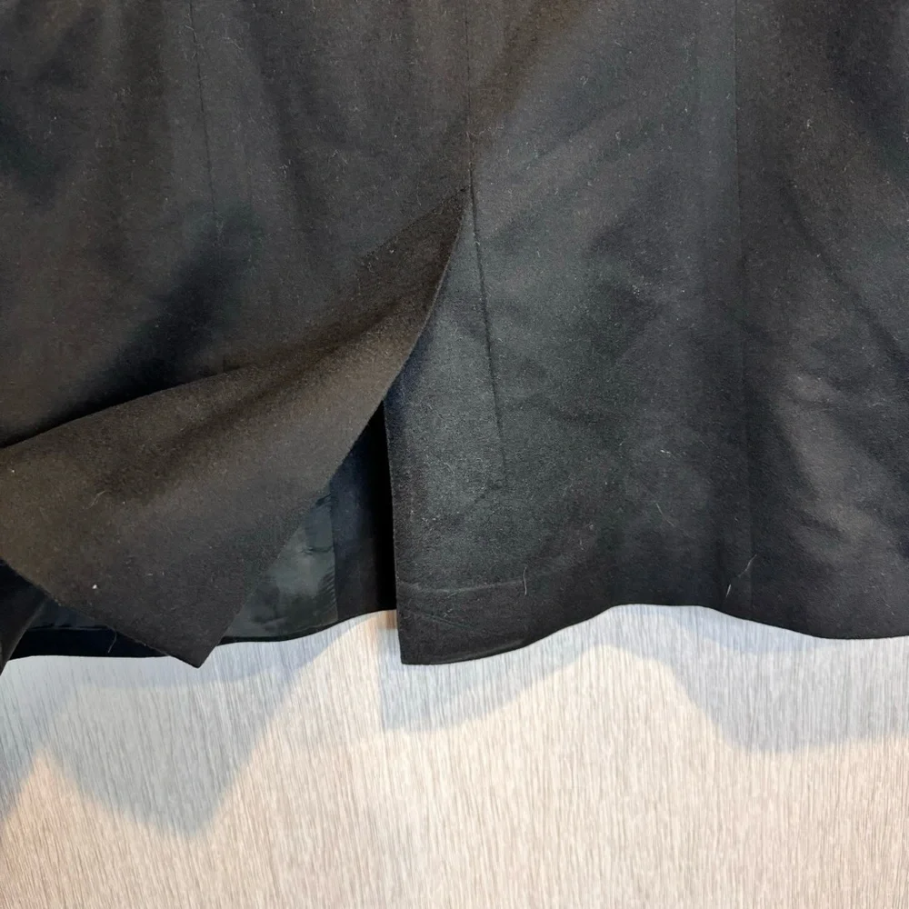 Luciano Barbera Black Classic Blazer 3 Gold Buttons and Short Shoulder Pads
